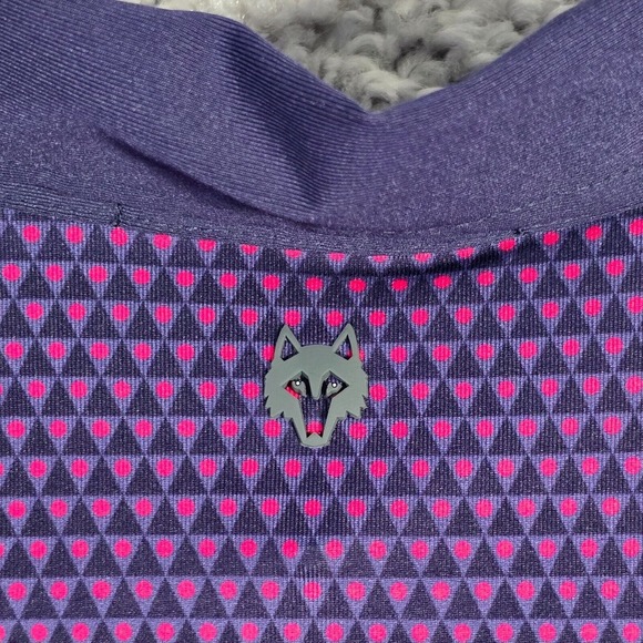 Greyson Men Golf Polo Shirt‎ Large Purple Pink Stretch Athletic Preppy Travel - Picture 8 of 11